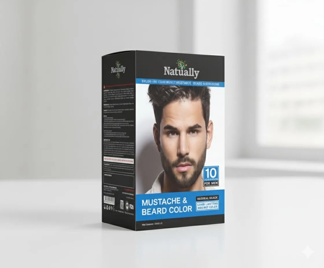 Natually Mustache and Beard Color – Gentle and Long-Lasting