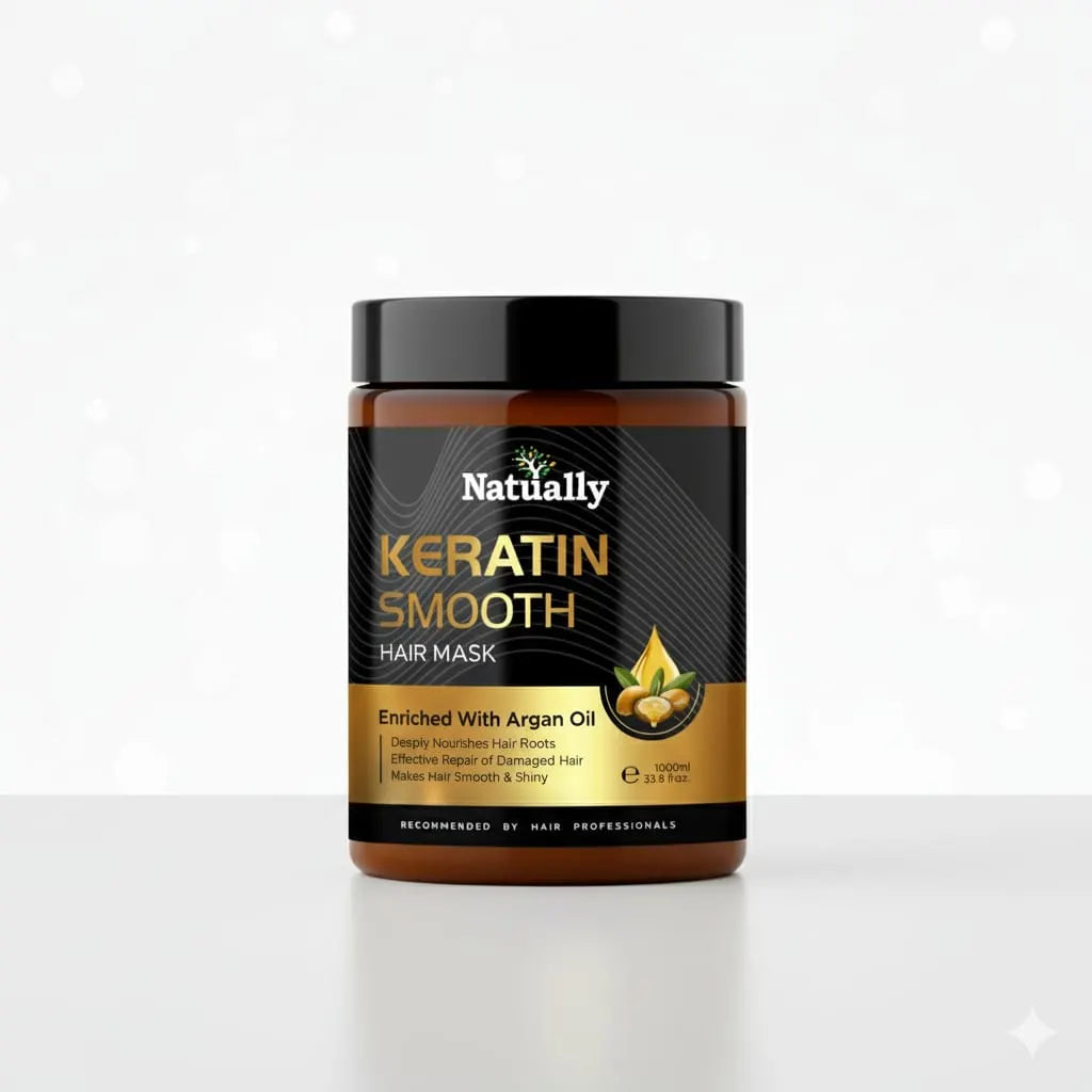 Natually Keratin Smooth Hair Mask – Deep Nourishing Hair Treatment