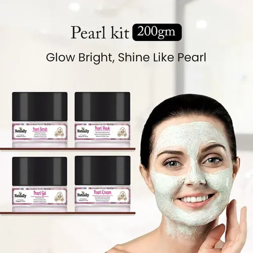 Pearl Facial Kit 200gm - Glow Bright & Shine Like a Pearl & Skin Care Essentials