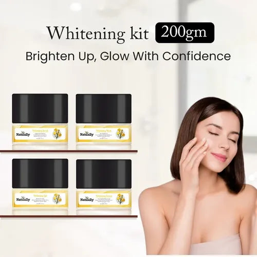 Whitening Facial Kit 200gm - Brighten Up & Glow with Confidence & Skin Care Essentials