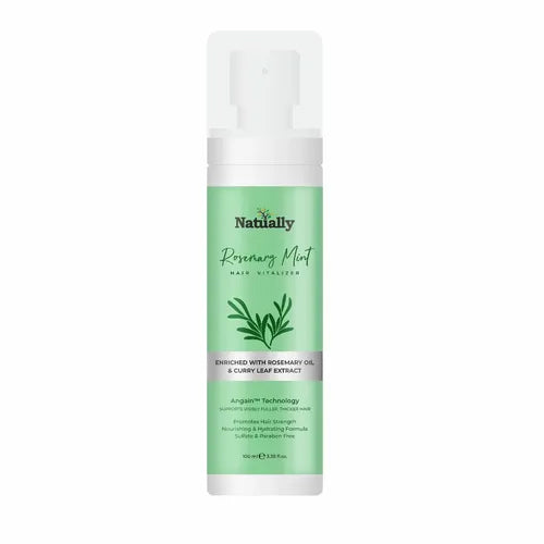 Natually Rosemary Mint Hair Vitalizer - Promotes Hair Strength Nourishing & Hydrating - 100ml