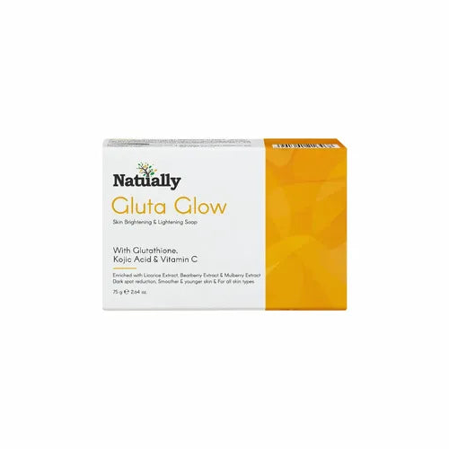 Natually Gluta Glow Soap - Glutathione, kojic acid & Vit-C -75Gms