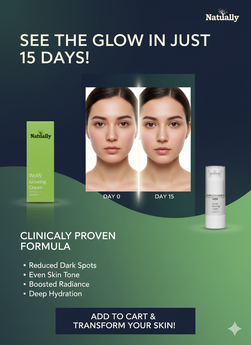 Naturally WoW Glowing Cream 20g for Instant Skin Glow