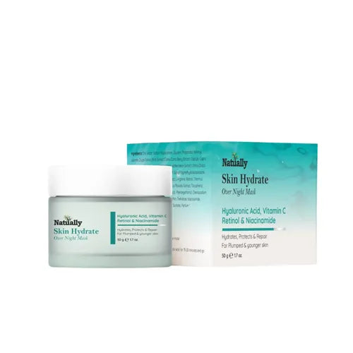 Natually Skin Hydrate Over Night Mask - Hyaluronic Acid, Vitamin c, Retinol, Niacinamide