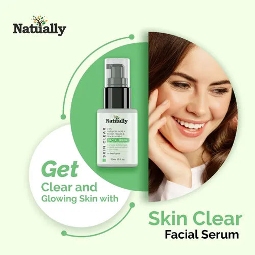 Natually skin clear serum - 2.5% Salicyclic acid + Bioran flower &Niacinamide