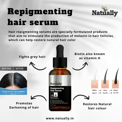 Natually Repigmenting Hair Serum