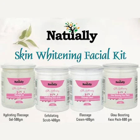 NATUALLY Skin Whitening Facial Kit for Bright and Even Skin