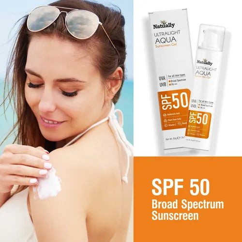 Natually Ultra Matte Aqua Sunscreen Gel SPF 50 PA+++