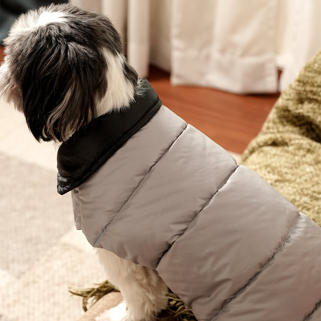 Arctic Pup Jacket – Sleek Grey Winter Pet Jacket