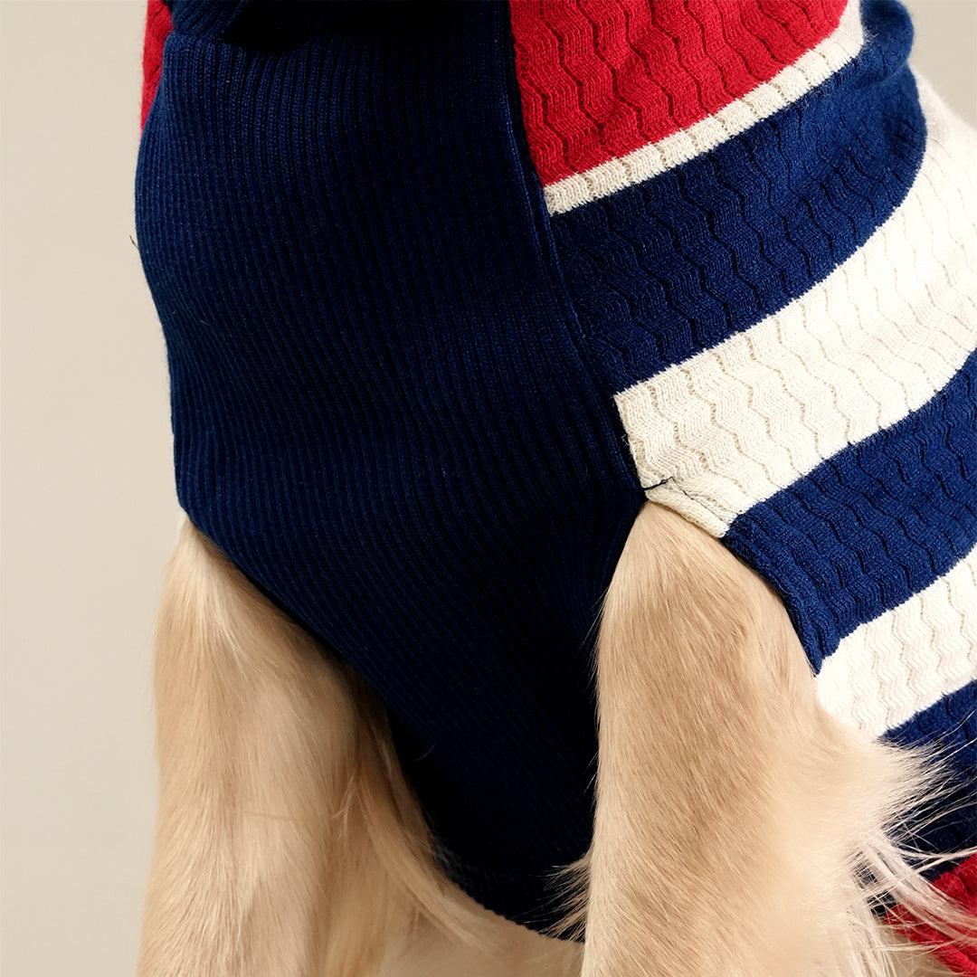 Harbor Stripes Sweater – Classic Nautical Knit Pet Sweater