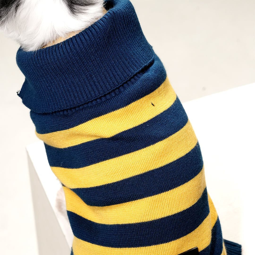 Honeybee Hug Sweater – Cozy Yellow Knit Pet Sweater
