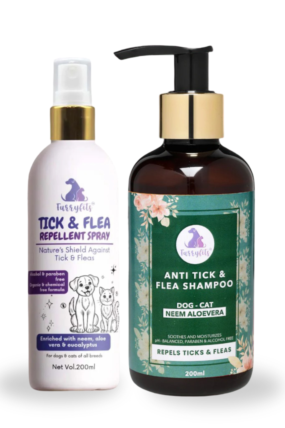 Tick N Flea Shampoo And Repellent Spray