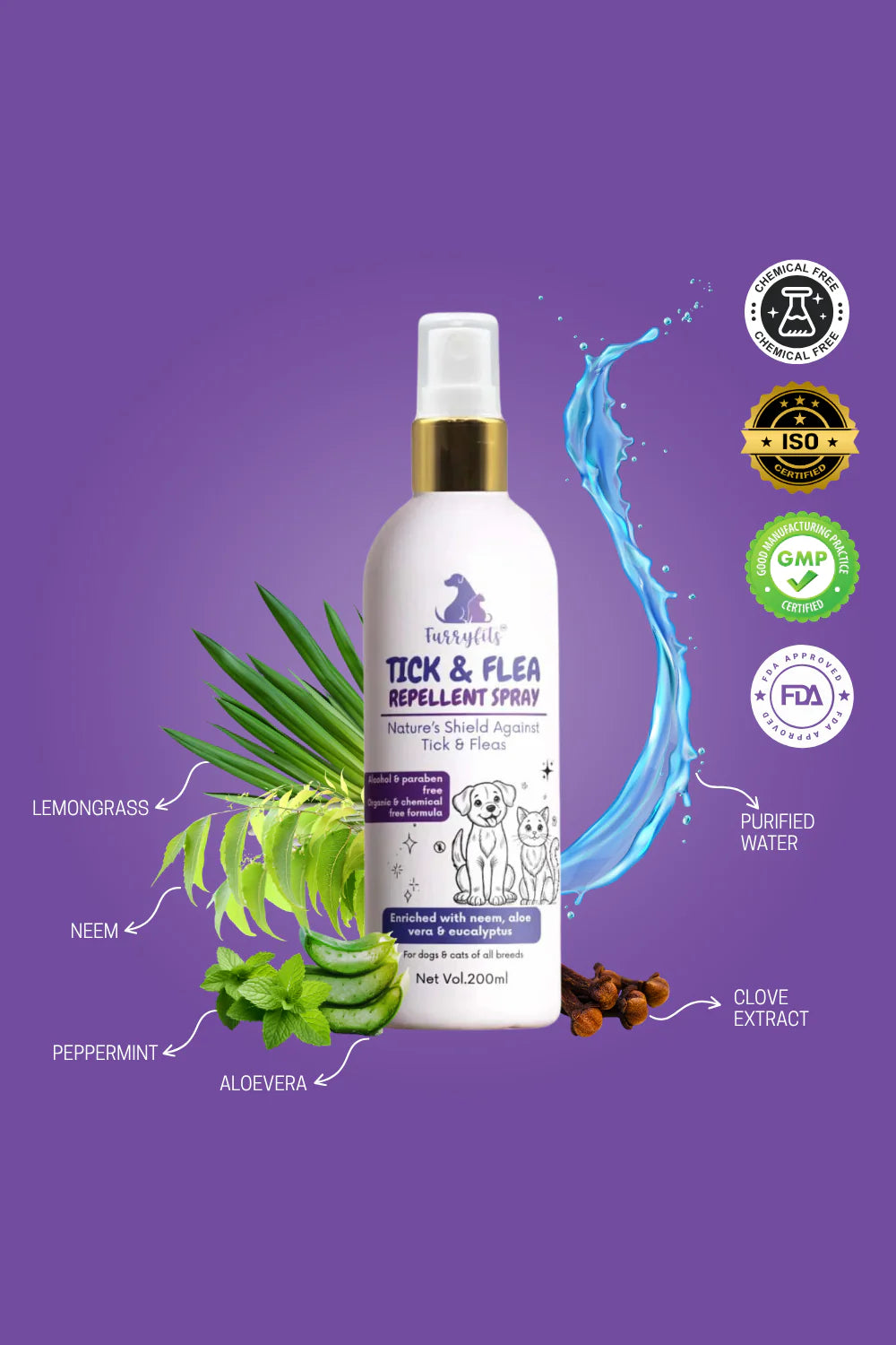 Tick N Flea Shampoo And Repellent Spray