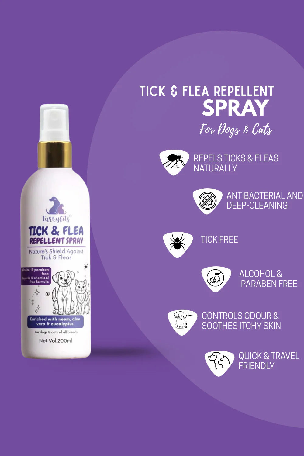 Tick N Flea Shampoo And Repellent Spray