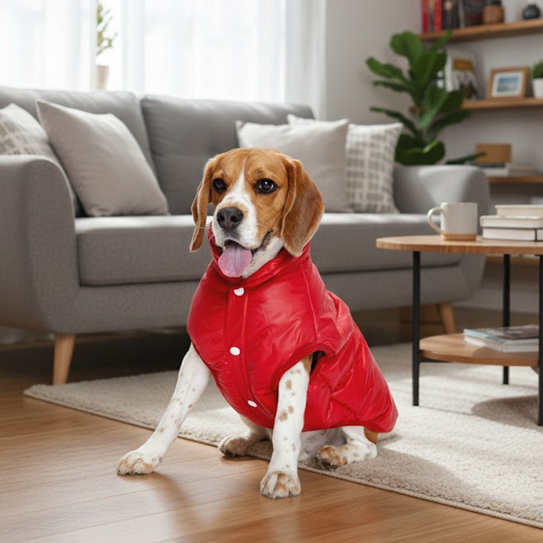 Furryfits Cherry Woof Dog Jacket – Stylish & Cozy Pet Outerwear