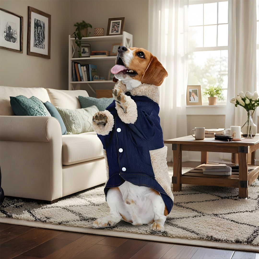 Furryfits Cool Dog Denim Jacket – Stylish & Comfortable Casual Wear