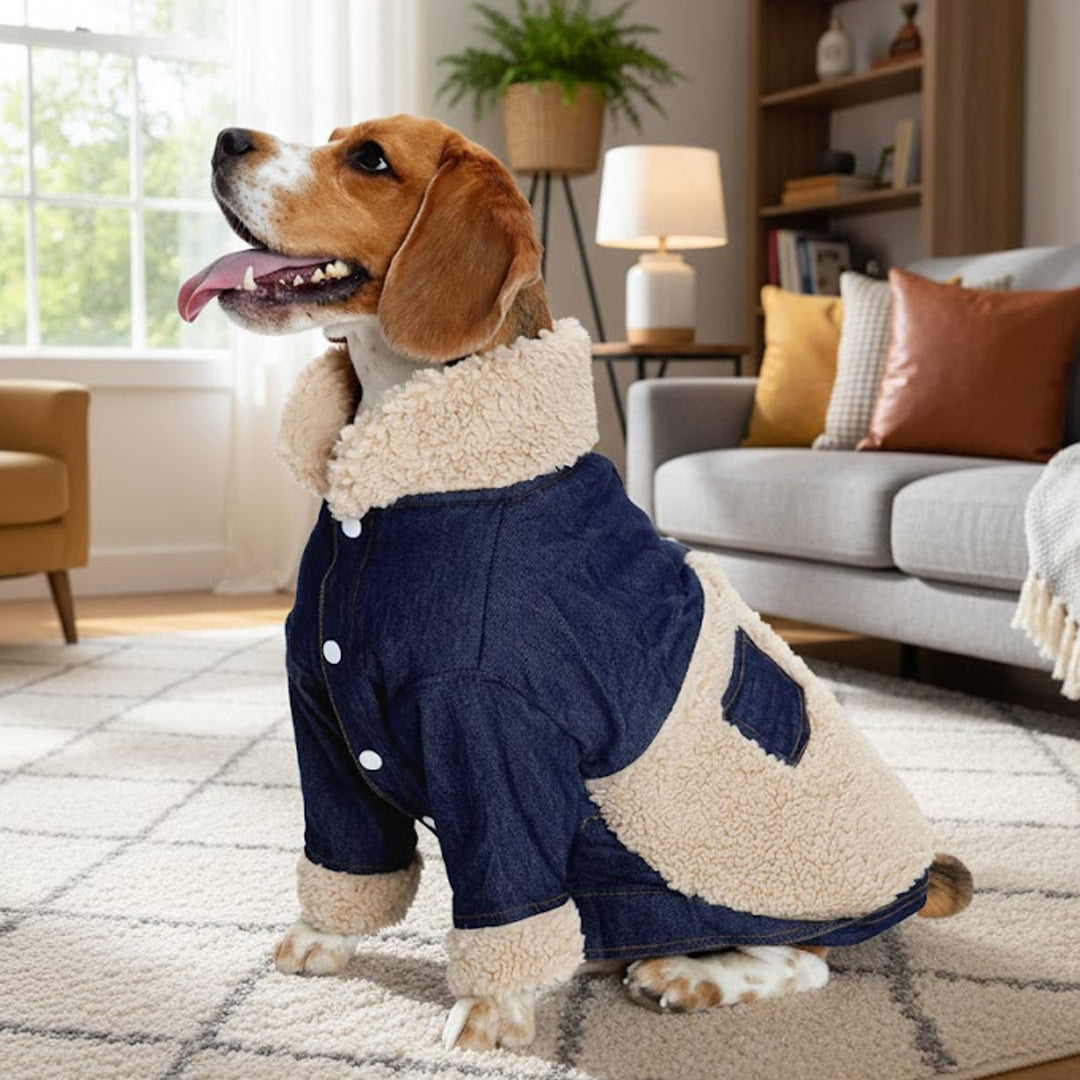 Furryfits Cool Dog Denim Jacket – Stylish & Comfortable Casual Wear